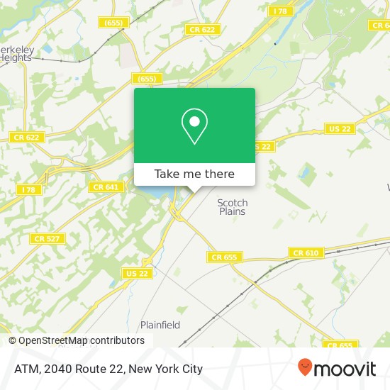 Mapa de ATM, 2040 Route 22