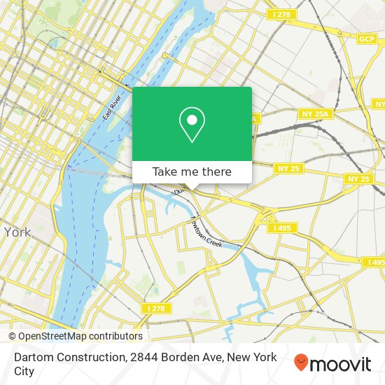 Dartom Construction, 2844 Borden Ave map