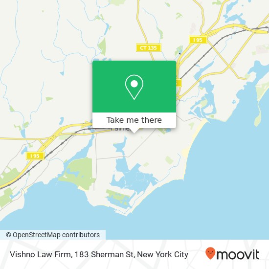 Vishno Law Firm, 183 Sherman St map