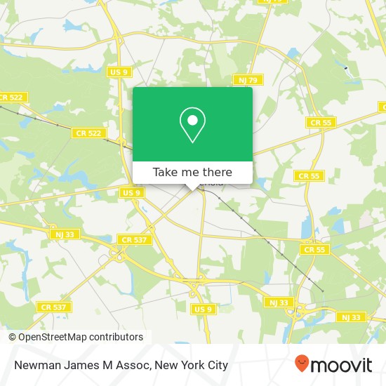 Mapa de Newman James M Assoc, 64 W Main St