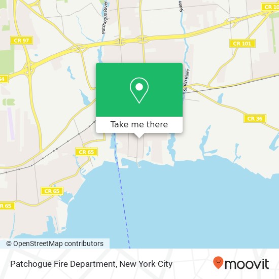 Patchogue Fire Department map
