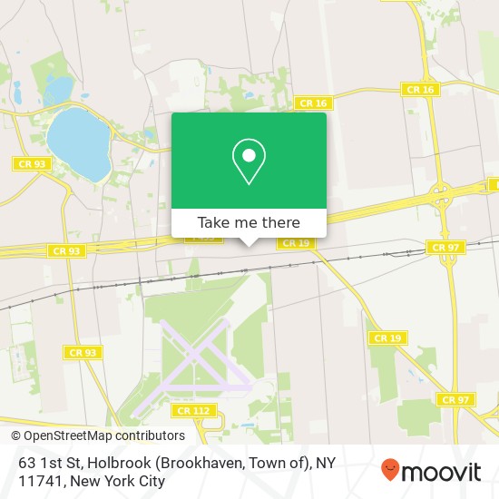 63 1st St, Holbrook (Brookhaven, Town of), NY 11741 map