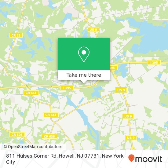 811 Hulses Corner Rd, Howell, NJ 07731 map