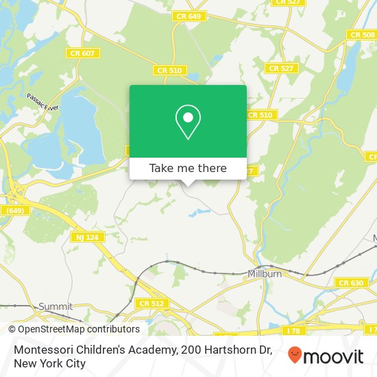 Montessori Children's Academy, 200 Hartshorn Dr map