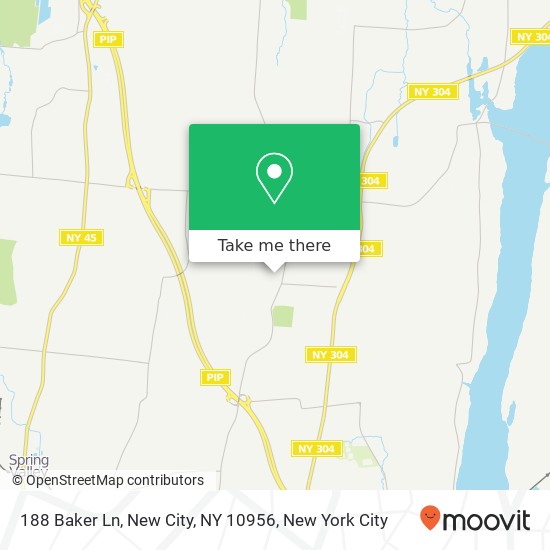 Mapa de 188 Baker Ln, New City, NY 10956