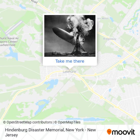 Hindenburg Disaster Memorial map