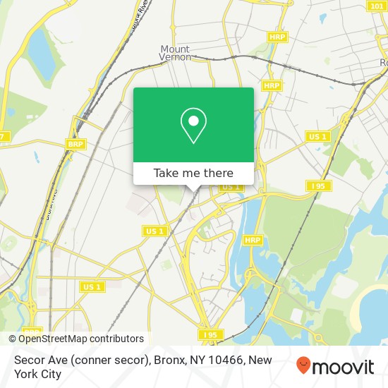 Mapa de Secor Ave (conner secor), Bronx, NY 10466