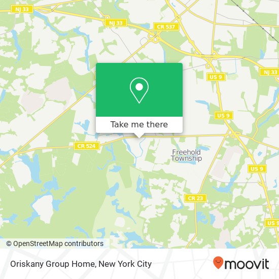 Mapa de Oriskany Group Home, 101 Oriskany Dr