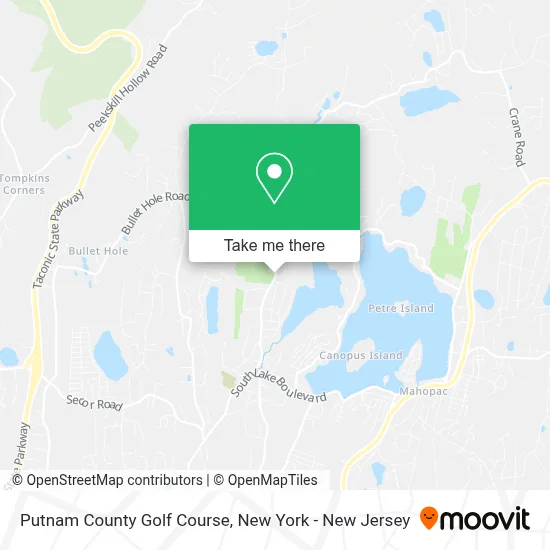 Putnam County Golf Course map