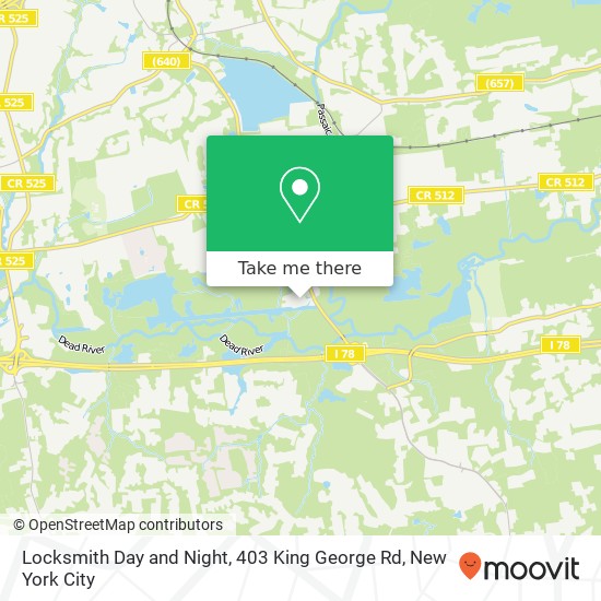 Mapa de Locksmith Day and Night, 403 King George Rd