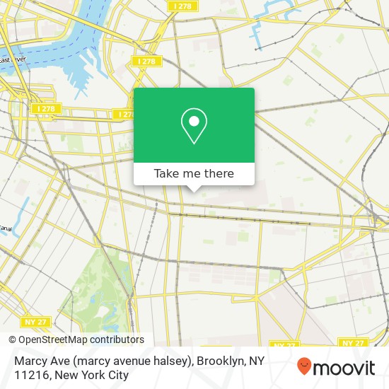 Marcy Ave (marcy avenue halsey), Brooklyn, NY 11216 map