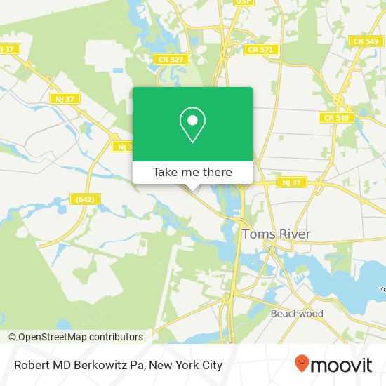 Robert MD Berkowitz Pa, 448 Lakehurst Rd map