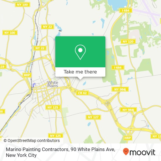Mapa de Marino Painting Contractors, 90 White Plains Ave