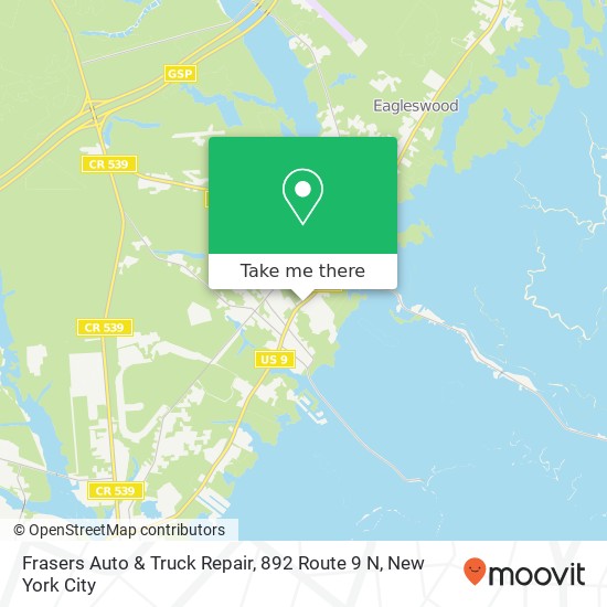 Mapa de Frasers Auto & Truck Repair, 892 Route 9 N