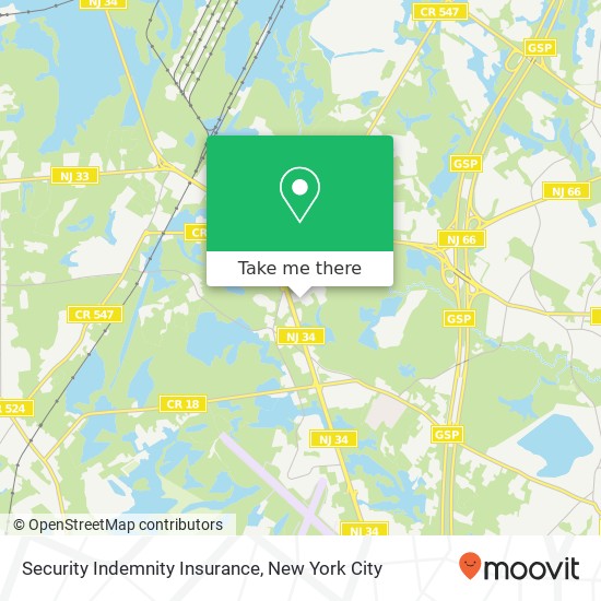 Security Indemnity Insurance, 1355 Campus Pkwy map