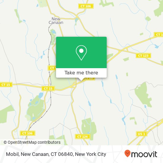 Mapa de Mobil, New Canaan, CT 06840