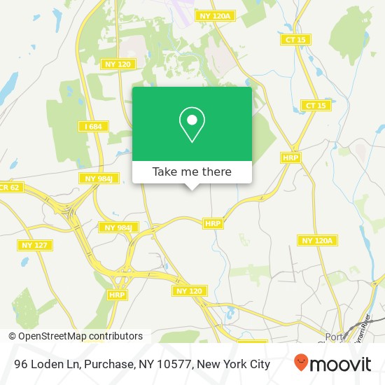 Mapa de 96 Loden Ln, Purchase, NY 10577