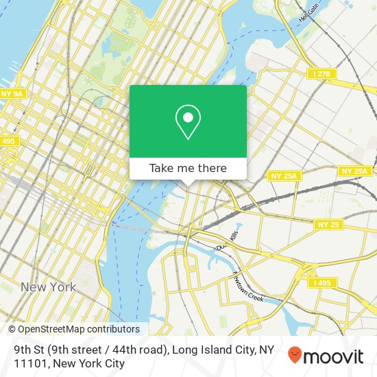 9th St (9th street / 44th road), Long Island City, NY 11101 map
