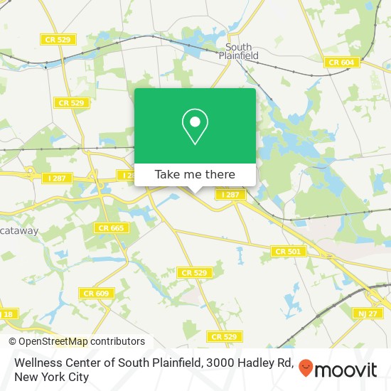Wellness Center of South Plainfield, 3000 Hadley Rd map