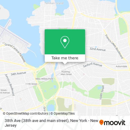 Mapa de 38th Ave (38th ave and main street)