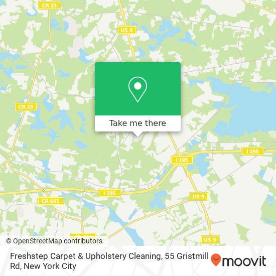 Mapa de Freshstep Carpet & Upholstery Cleaning, 55 Gristmill Rd