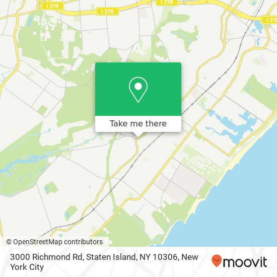 Mapa de 3000 Richmond Rd, Staten Island, NY 10306