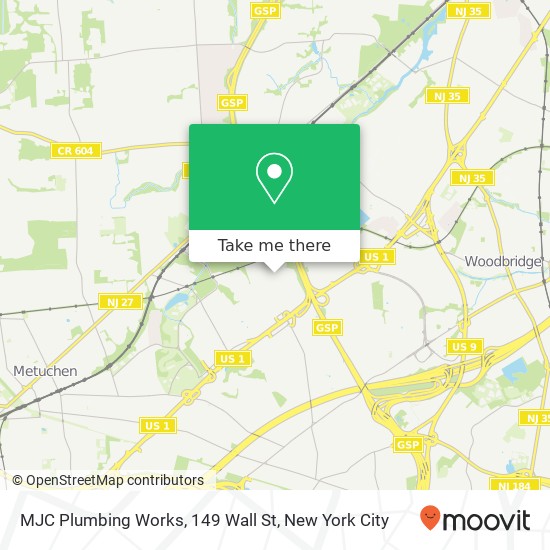 MJC Plumbing Works, 149 Wall St map