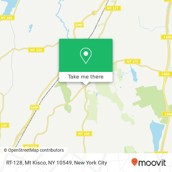 Mapa de RT-128, Mt Kisco, NY 10549