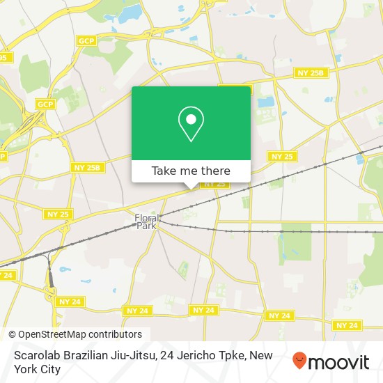 Mapa de Scarolab Brazilian Jiu-Jitsu, 24 Jericho Tpke
