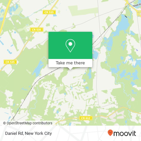 Mapa de Daniel Rd, Monroe Twp, NJ 08831