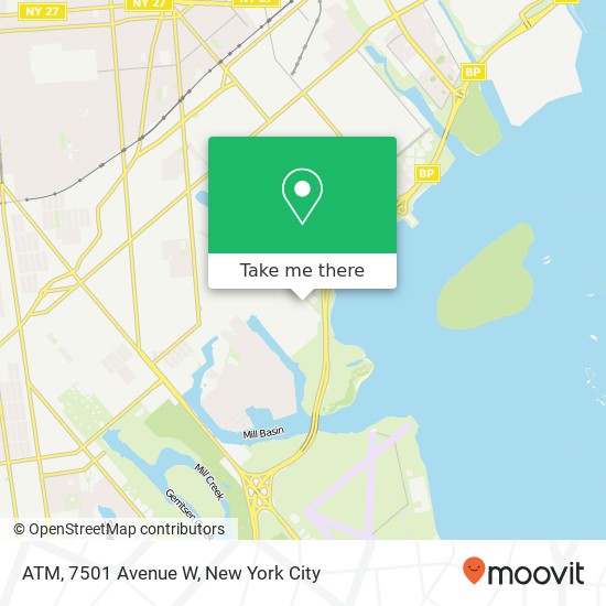 Mapa de ATM, 7501 Avenue W