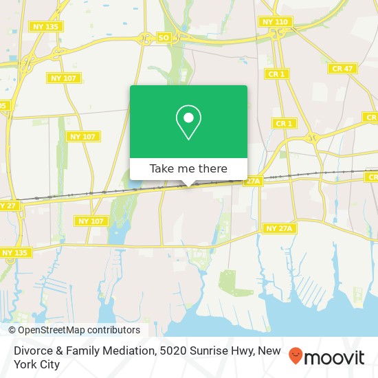 Mapa de Divorce & Family Mediation, 5020 Sunrise Hwy