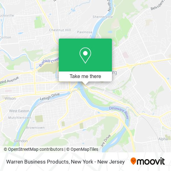 Warren Business Products map