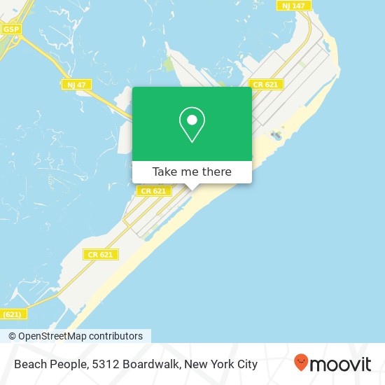 Mapa de Beach People, 5312 Boardwalk