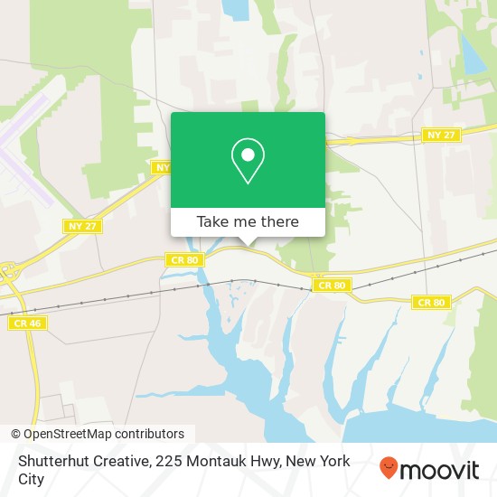 Shutterhut Creative, 225 Montauk Hwy map