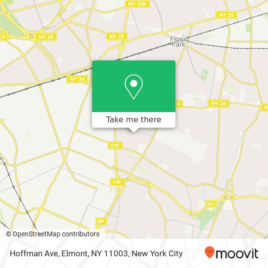 Mapa de Hoffman Ave, Elmont, NY 11003