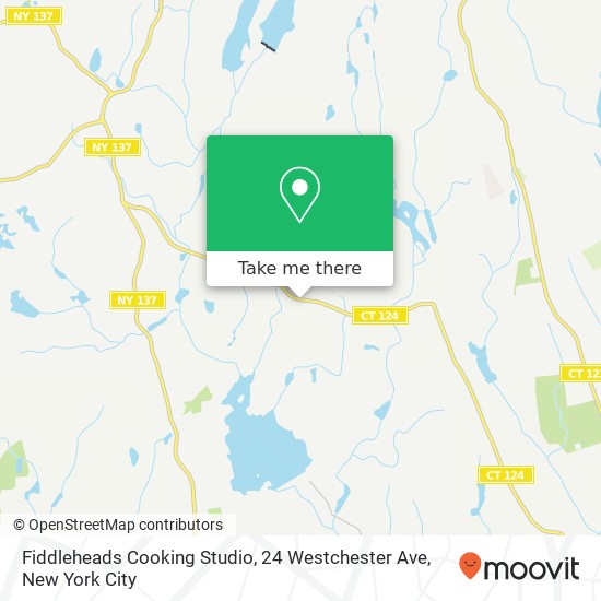 Mapa de Fiddleheads Cooking Studio, 24 Westchester Ave