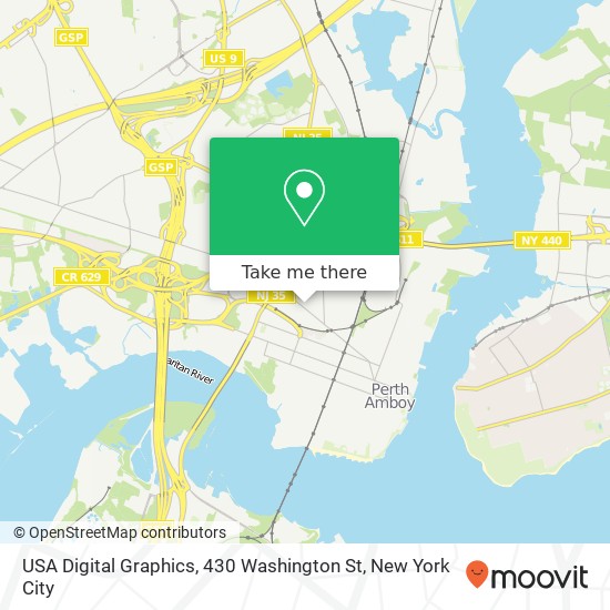 Mapa de USA Digital Graphics, 430 Washington St