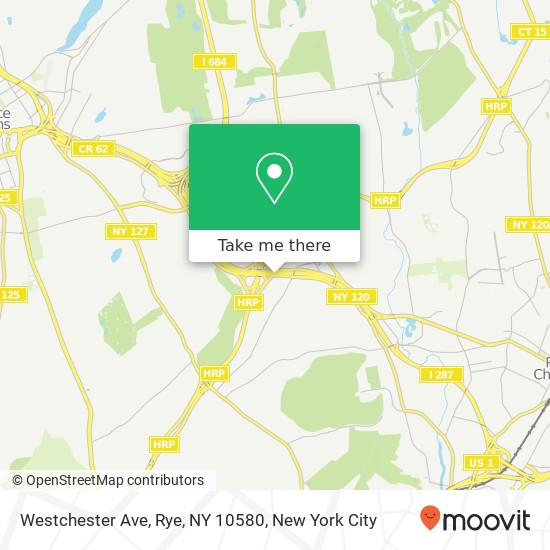 Westchester Ave, Rye, NY 10580 map