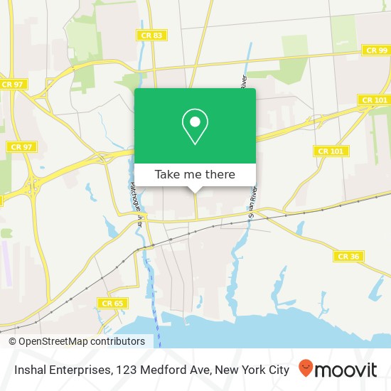 Mapa de Inshal Enterprises, 123 Medford Ave