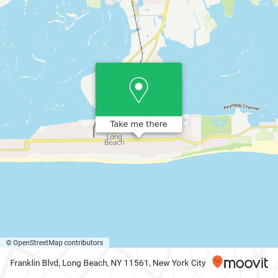 Mapa de Franklin Blvd, Long Beach, NY 11561