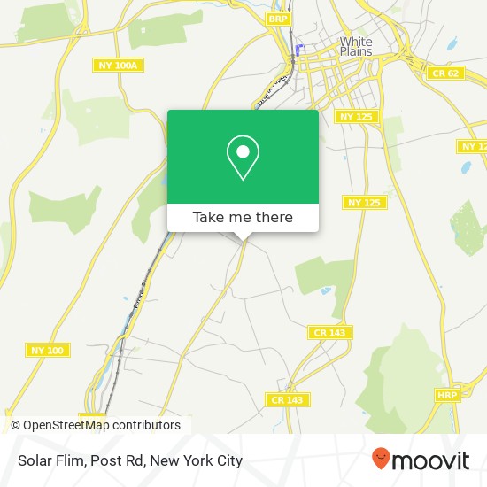 Solar Flim, Post Rd map