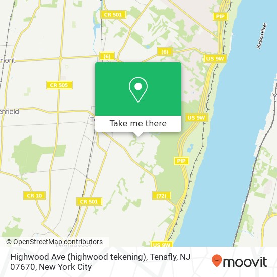 Highwood Ave (highwood tekening), Tenafly, NJ 07670 map