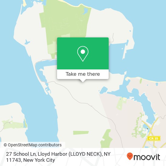 27 School Ln, Lloyd Harbor (LLOYD NECK), NY 11743 map