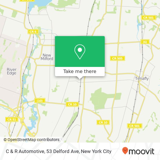 C & R Automotive, 53 Delford Ave map