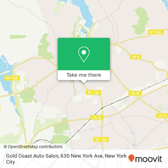 Mapa de Gold Coast Auto Salon, 630 New York Ave