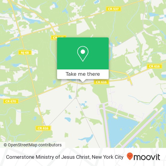 Mapa de Cornerstone Ministry of Jesus Christ