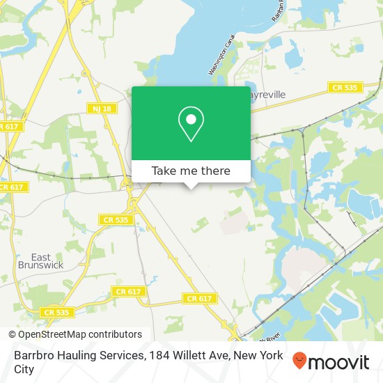 Barrbro Hauling Services, 184 Willett Ave map