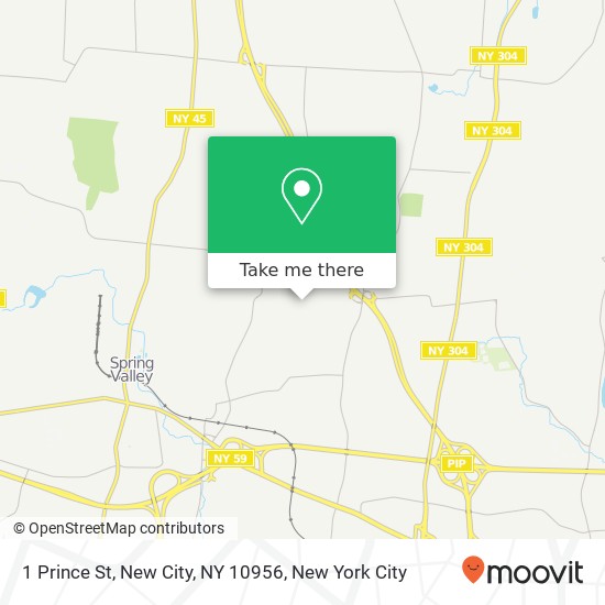 Mapa de 1 Prince St, New City, NY 10956
