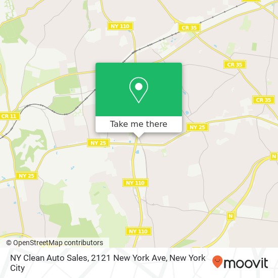 NY Clean Auto Sales, 2121 New York Ave map